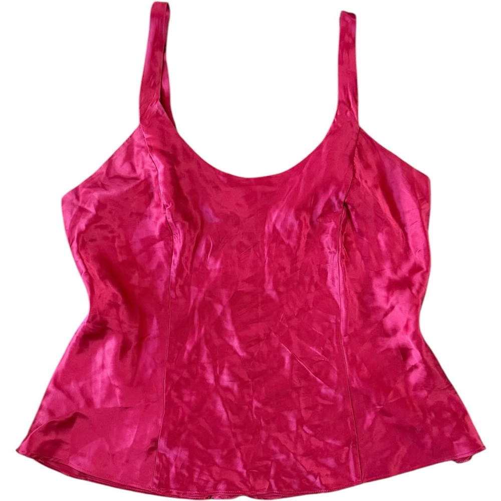 Victoria’s Secret Vintage Y2K Red Silk Slip Top